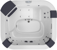 СПА бассейн Jacuzzi Italian Design Delos Pro 215x190x80 см чаша White без обшивки (с нагревателем 3 кВт)