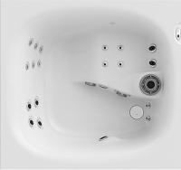 Мини СПА бассейн Jacuzzi Italian Design City Spa 160x150x75 см чаша White без обшивки (1,5 кВт, аудиосистема)