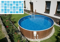 Морозоустойчивый бассейн Azuro круглый 402DL, 4,6х1,2 м mosaic (без оборудования)