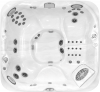 СПА бассейн Jacuzzi Premium J 355 231x213x97 см чаша Silver Pearl обшивка Roasted Chesnut (с музыкой)