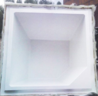 Купель из стеклопластика Fiber Pools Сканди 2,15х2,15 м глубина 1,65 м, цвет Bianco (белый глянец)