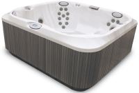 СПА бассейн Jacuzzi Premium J 355 231x213x97 см чаша Platinum обшивка Silver Wood (с доп. изоляцией)