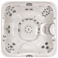 СПА бассейн Jacuzzi Premium J 385 231x231x96 см чаша Silver Pearl обрамление Roasted Chesnut (с доп. изоляцией)