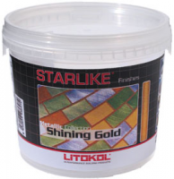 Litokol Смесь на эпоксидной основе (2-х компонентная) Добавка к LITOCHROM STARLIKE SHINING GOLD, ярко-золотой, 100 г