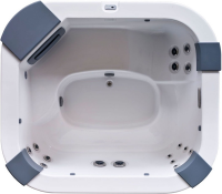 СПА бассейн Jacuzzi Italian Design Delos 215x190x80 см чаша Cobalt без обшивки