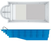 Композитный бассейн Ocean standart Классик 85382 8.5x3.85x2 м цвет: сахара