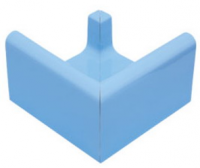 Переливной лоток керамический K1 голубой, наружный угол