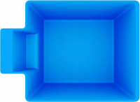 Купель из стеклопластика Admiral Pools Морж 12 глубина 1,80 м (синий)