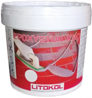 Litokol Смесь на эпоксидной основе (2-х компонентная) EPOXYSTUK X90 С.30 (Grigio Perla), комплект 10 кг