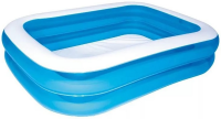 Надувной детский бассейн Bestway прямоугольный 201x150x51см, Blue Rectangular Family, арт. 54005