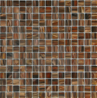 Стеклянная мозаичная смесь ORRO mosaic CLASSIC SABLE WOOD (на сетке)