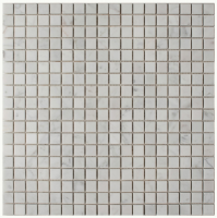 Мозаика мраморная однотонная ORRO mosaic STONE BIANCO CARRARA POL 7 мм