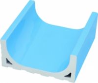 Переливной лоток керамический K2 голубой, длинный