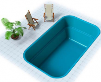 Композитный бассейн Continental Pools Луиз 4х2.5х1.5 м цвет голубой