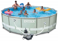 Каркасный бассейн INTEX круглый Ultra Frame 488х122 см (комплект), артикул 28324/54924