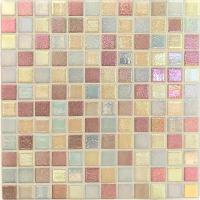 Стеклянная мозаичная смесь Vidrepur Shell Mix 557/559/562 (на сетке)