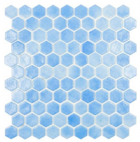 Мозаика стеклянная однотонная Vidrepur Hex Colors № 110 (на сетке)