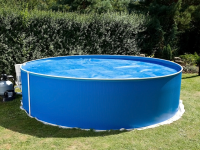 Покрывало плавающее круг Azuro для бассейна 5,5 м синее
