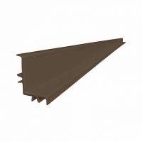 Профиль для переливной решетки REWO 34х22, 2 метра коричневый
