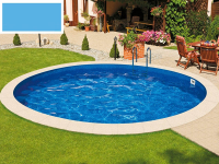 Морозоустойчивый бассейн Ibiza круглый глубина 1,5 м диаметр 4 м, голубой