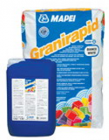 Mapei Клей для укладки керамической плитки Granirapid white, А+В, комплект 28 кг