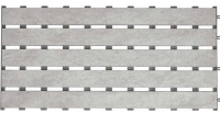 Переливная решетка жесткая Serapool Delizia, 25x50 см, серый (фарфор)