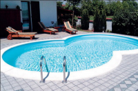 Морозоустойчивый бассейн Sunny Pool восьмерка глубина 1,5 м размер 6,25х3,6 м