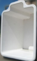 Купель из стеклопластика Fiber Pools Квадро 2,8х2,3 м глубина 1,8 м, цвет Bianco (белый глянец)