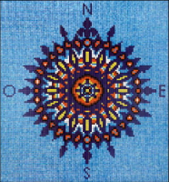 Стеклянное мозаичное панно Ezarri D-11 (фон 2505-A)