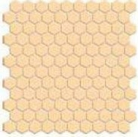 Мозаика фарфоровая однотонная Serapool 26,5 мм (шестигранная) кремовый