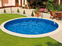Морозоустойчивый бассейн Ibiza круглый глубина 1,5 м диаметр 6 м, голубой