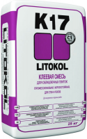 Litokol Клеевая смесь для плитки LITOKOL K17, цвет серый, мешок 5кг