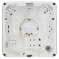 СПА бассейн Jacuzzi Premium J 235 213x213x91 см чаша Platinum обрамление Roasted Chesnut