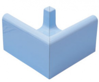 Переливной лоток керамический K3 голубой, наружный угол