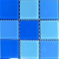 Стеклянная мозаичная смесь AquaViva Cristall Light Blue (48 мм)