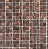 Мозаика стеклянная однотонная JNJ Gold Link 20x20, 327х327 мм GB 43, на бумаге, лист 0.107 кв.м