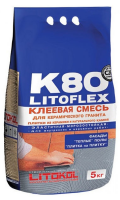 Litokol Клеевая смесь для плитки LITOFLEX K80 ECO, цвет серый, мешок 5кг