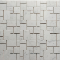 Мраморная мозаичная смесь ORRO Mosaic STONE BIANCO CARRARA RANDOM SQUARE