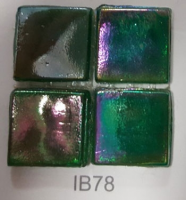 Мозаика стеклянная однотонная JNJ Ice Jade 15x15, 295х295 мм IB 78, на бумаге, лист 0.087 кв.м