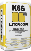 Litokol Клеевая смесь для плитки LITOFLOOR K66, цвет серый, мешок 25кг