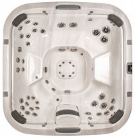 СПА бассейн Jacuzzi Premium J 585 231x231x92 (107) см чаша Porcelain обшивка Silver Wood с Bluewave Stereo System