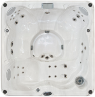 СПА бассейн Jacuzzi Premium J 235 213x213x91 см чаша White Pearlescent обрамление Roasted Chesnut