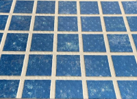 Пленка с рисунком для бассейна 'Мозаика неразмытая' ширина 1.65 м, Haogenplast (Matrix Blue)
