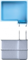 Купель из стеклопластика Nord Pool Утта 1,89х1,7х1,3 м цвет Берлинская лазурь (голубой), разборная чаша