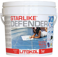 Litokol Смесь на эпоксидной основе (2-х компонентная) STARLIKE Defender C.280 (Серый), ведро 1 кг