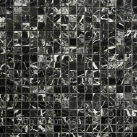 Мраморная мозаичная смесь ORRO Mosaic STONE NERO MARQUINO POL (30Х30)