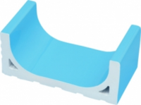 Переливной лоток керамический K2 голубой, короткий