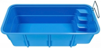 Композитный бассейн Ocean standart Баунти 5x2.4x1.55 м цвет: синий бриллиант
