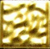 Мозаика стеклянная однотонная Irida Gold 20x20 мм FOGS (желтая гофрированная), 1 элемент