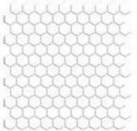 Мозаика фарфоровая однотонная Serapool 26,5 мм (шестигранная) белый атлас